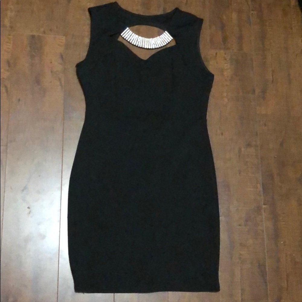 Mini black dress / size M